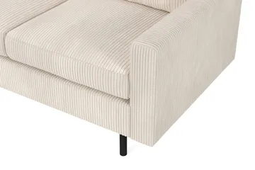 Peppe 4-seters Venstrevendt L-formet Sjeselongsofa i Manchester - Beige - Møbler - Sofaer - Sofa med sjeselong - 4 seters sofa med divan