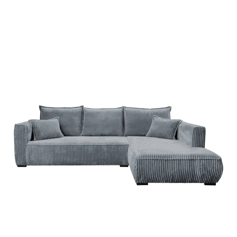 Puente 4-seters sofa med divan - blå - Møbler - Sofaer - Hjørnesofa