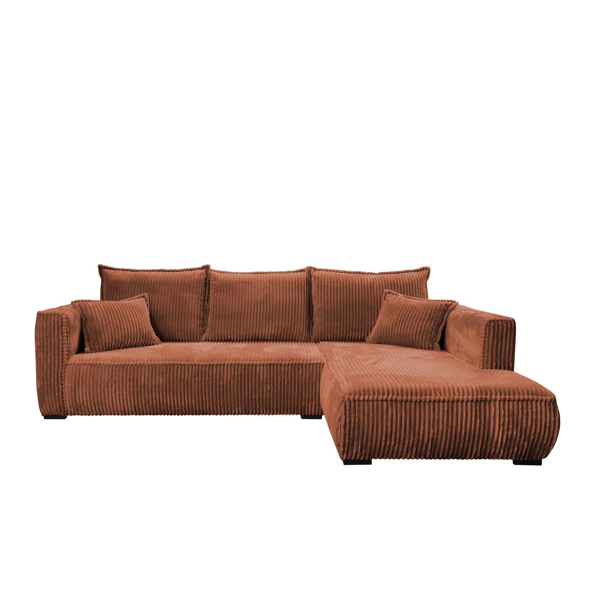 Puente 4-seters sofa med divan - brun