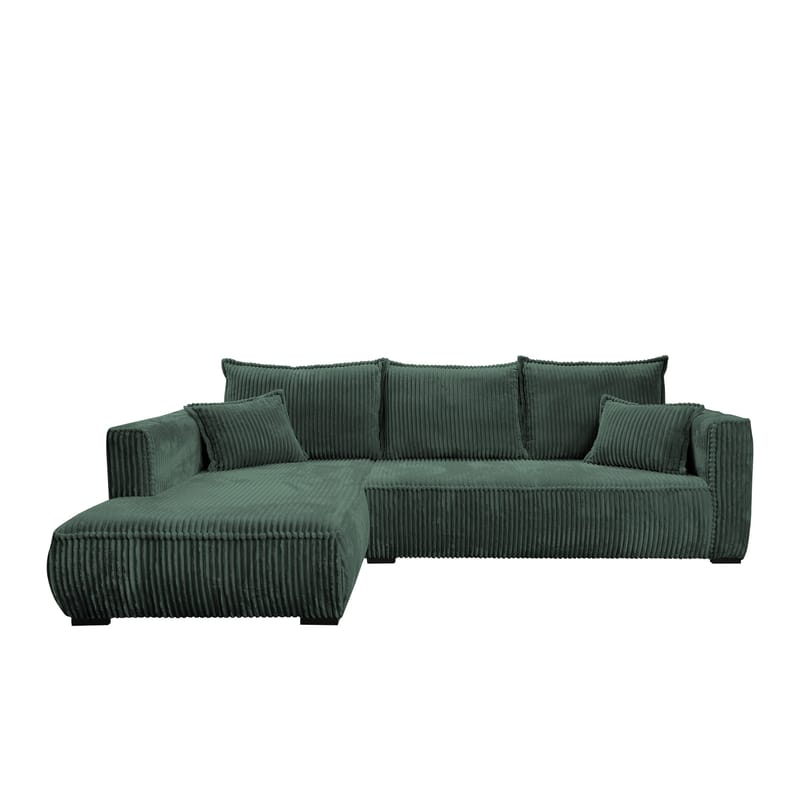 Puente 4-seters sofa med divan - mørkegrønn - Møbler - Sofaer - Hjørnesofa