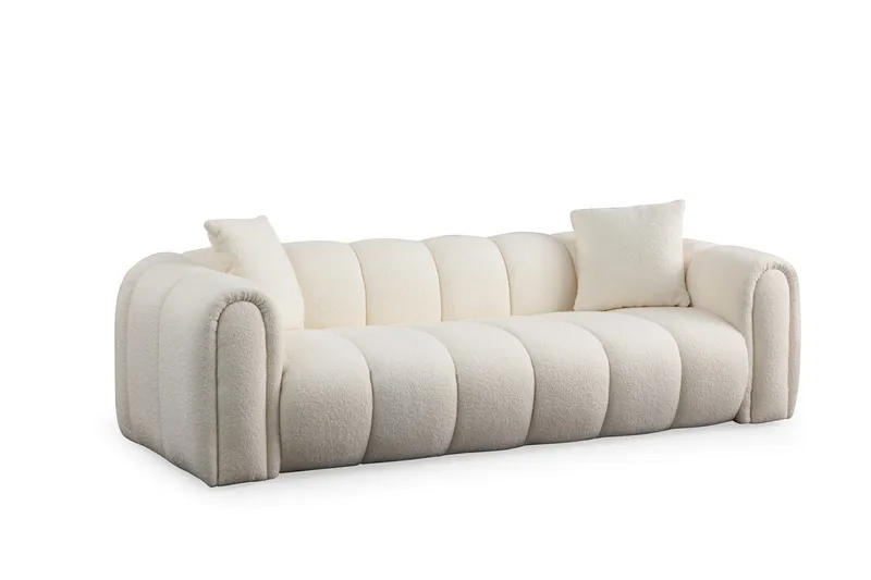 Puffin 3-seters Sofa, Hvit