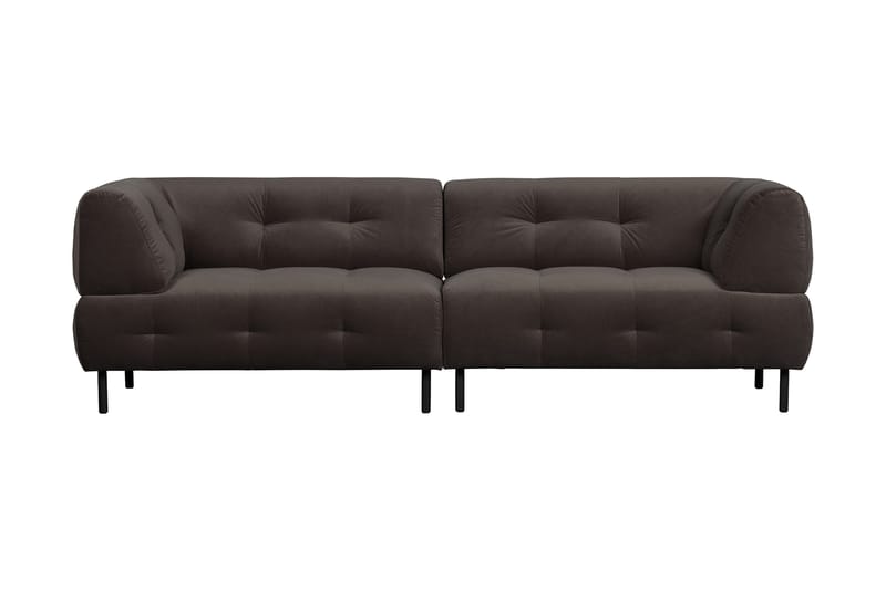 Ranta 4-seters Sofa - Mørkebrun - 4 seter sofa