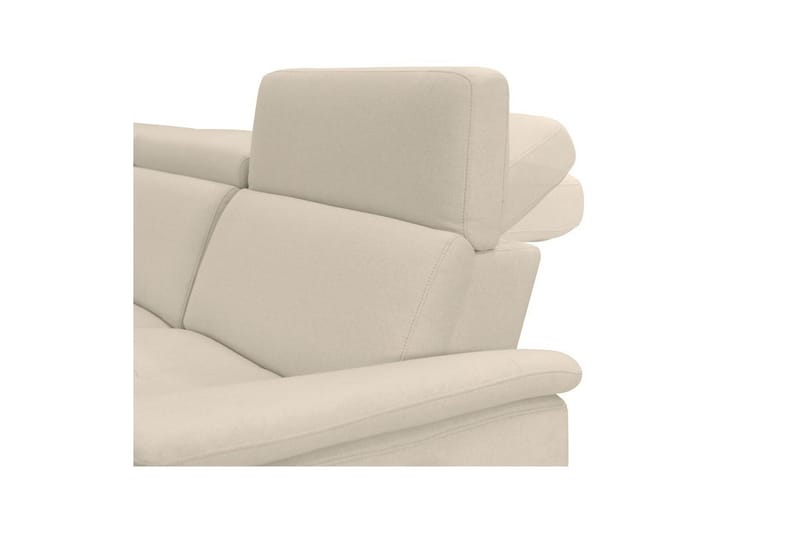 Reclinersofa med hjørne Loft24 Hjørnesofa 3-seters Pareli Vit Vänster - Møbler - Sofaer - Reclinersofaer