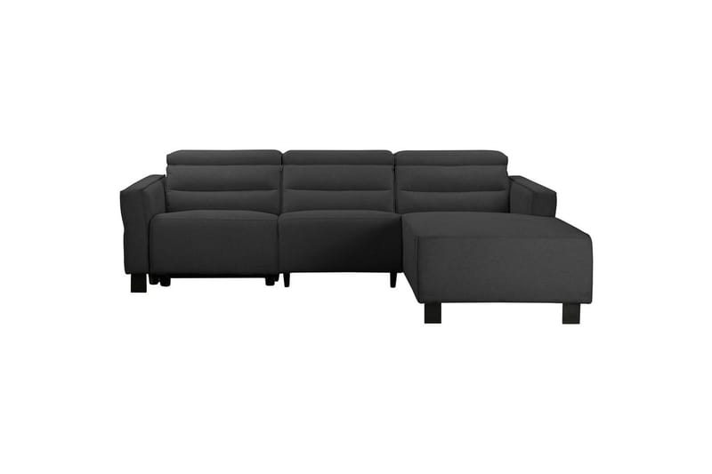 Reclinersofa med hjørne Loft24 Hjørnesofa Loft24 Carpari med elektrisk recliner Grå Höger Belfast tyg - Møbler - Sofaer - Reclinersofaer