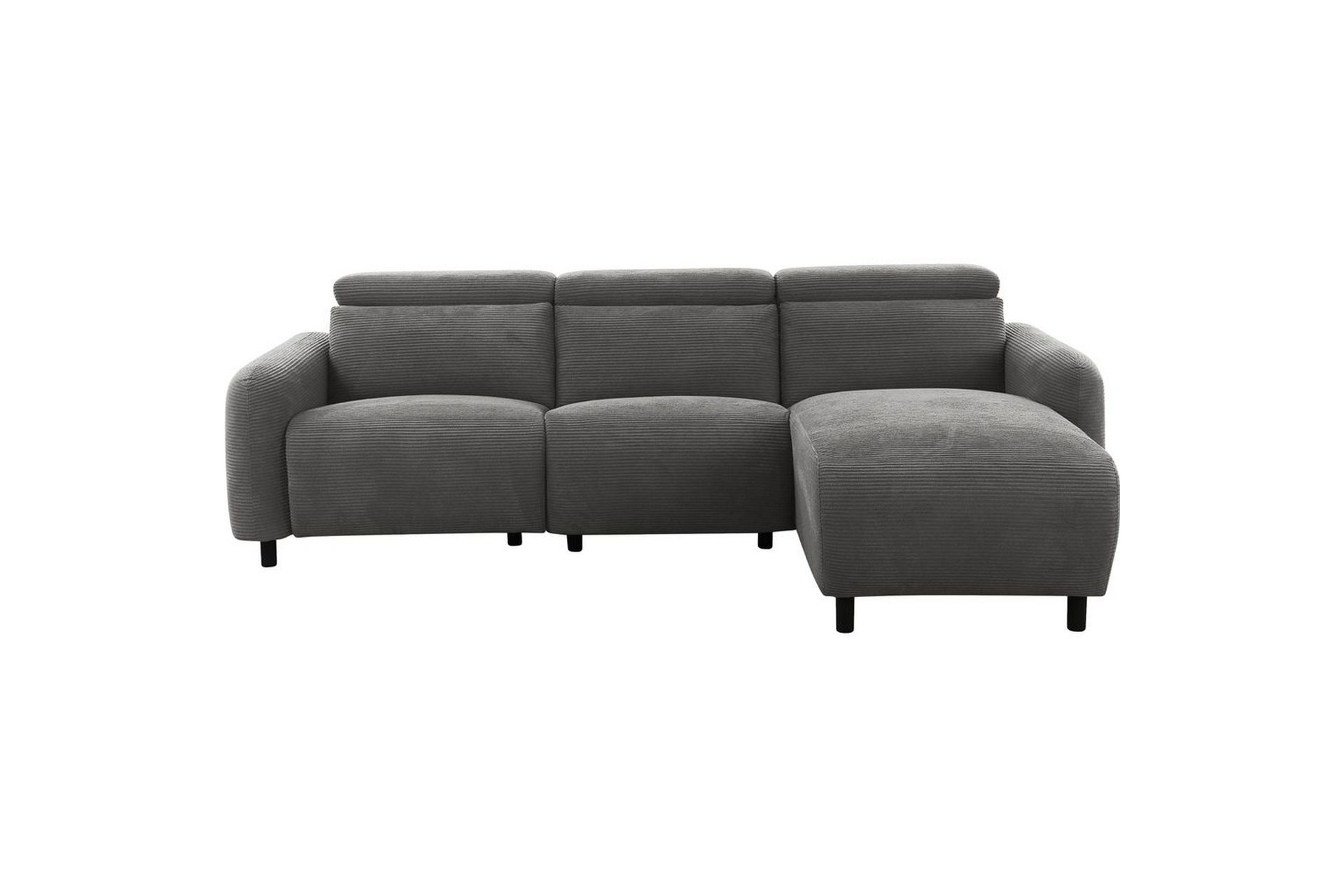 Reclinersofa med hjørne Loft24 Hjørnesofa Loft24 Skaane med elektrisk recliner Grå Höger Manchester -