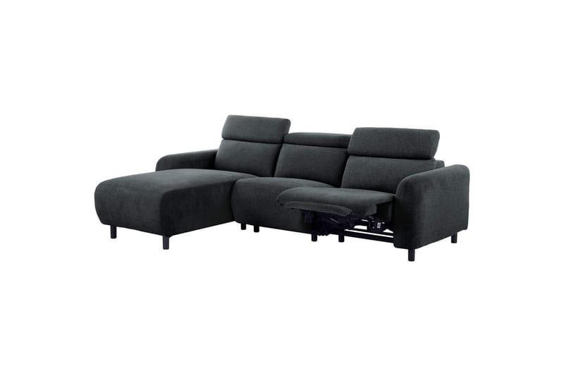 Reclinersofa med hjørne Loft24 Hjørnesofa Loft24 Skaane med elektrisk recliner Grå Venstrevendt Manchester - Møbler - Sofaer - Reclinersofaer