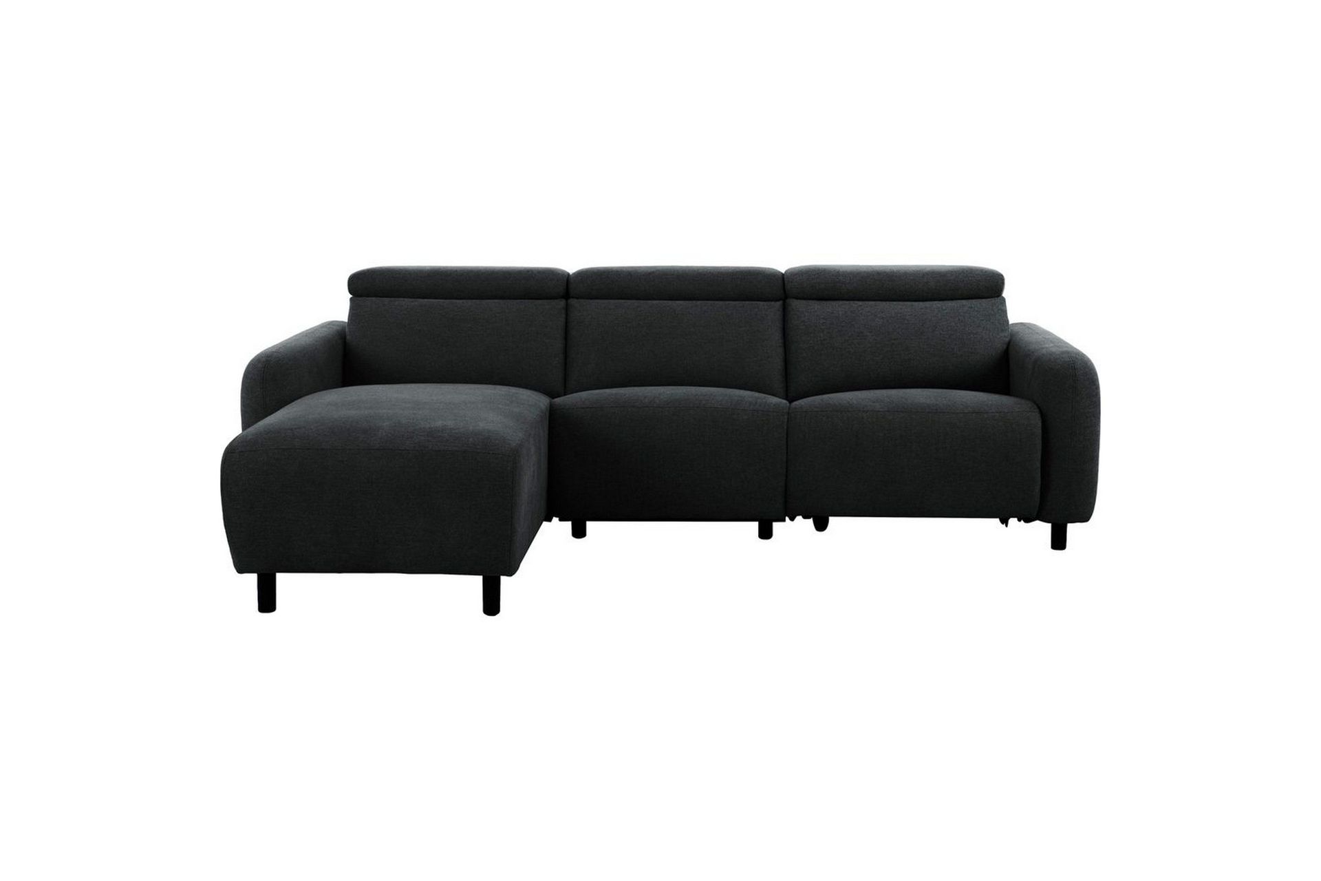Reclinersofa med hjørne Loft24 Hjørnesofa Loft24 Skaane med elektrisk recliner Grå Venstrevendt Manchester -
