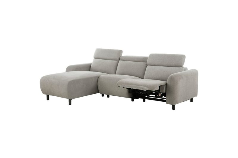 Reclinersofa med hjørne Loft24 Hjørnesofa Loft24 Skaane med elektrisk recliner Grå1 Venstrevendt Manchester - Møbler - Sofaer - Reclinersofaer