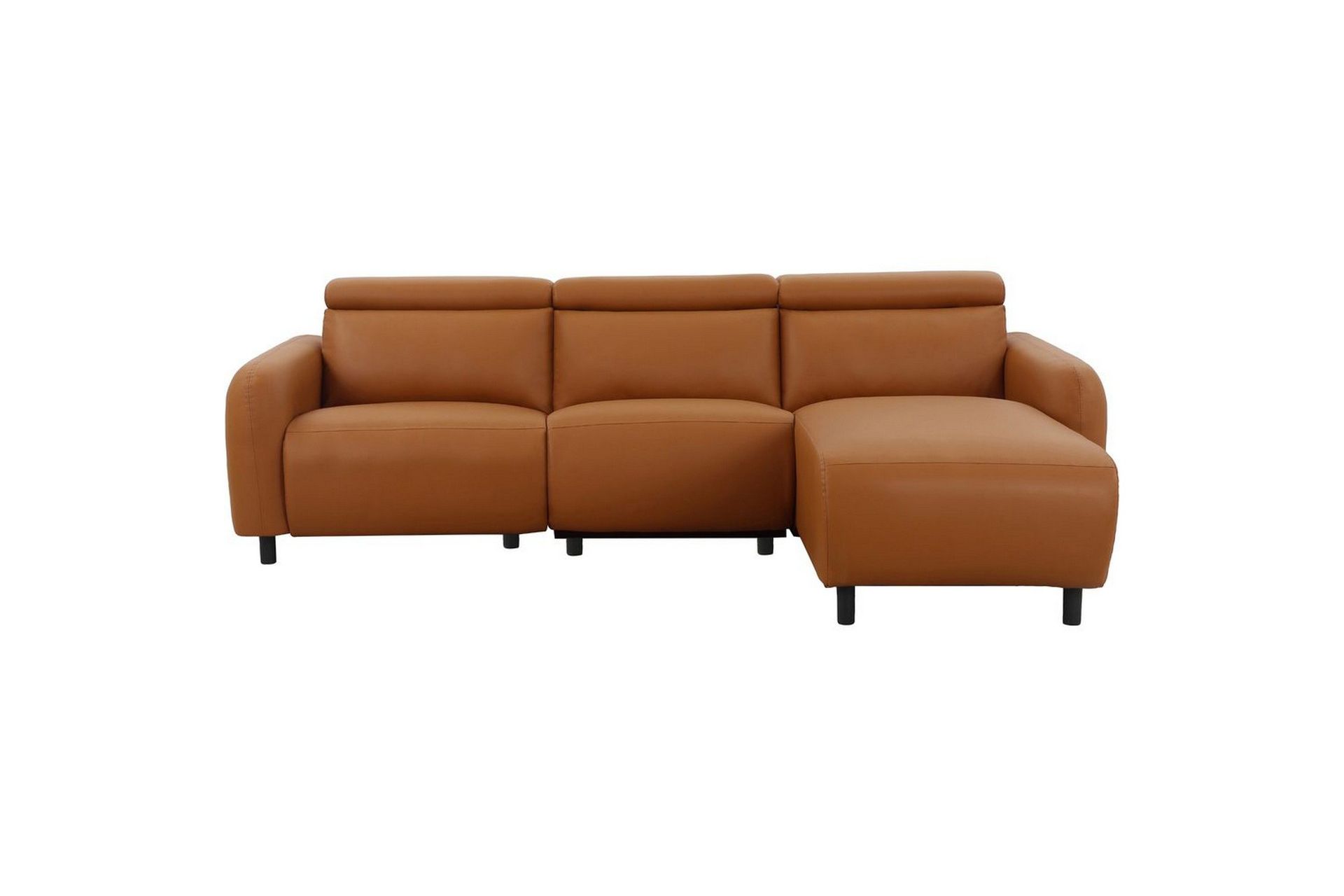 Reclinersofa med hjørne Loft24 Hjørnesofa Loft24 Skaane med manuell reclinerstol Brun Kunstskinn -
