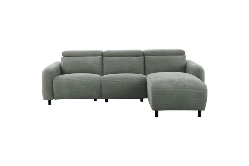 Reclinersofa med hjørne Loft24 Hjørnesofa Loft24 Skaane med manuell reclinerstol Grå1 Manchester, undefined
