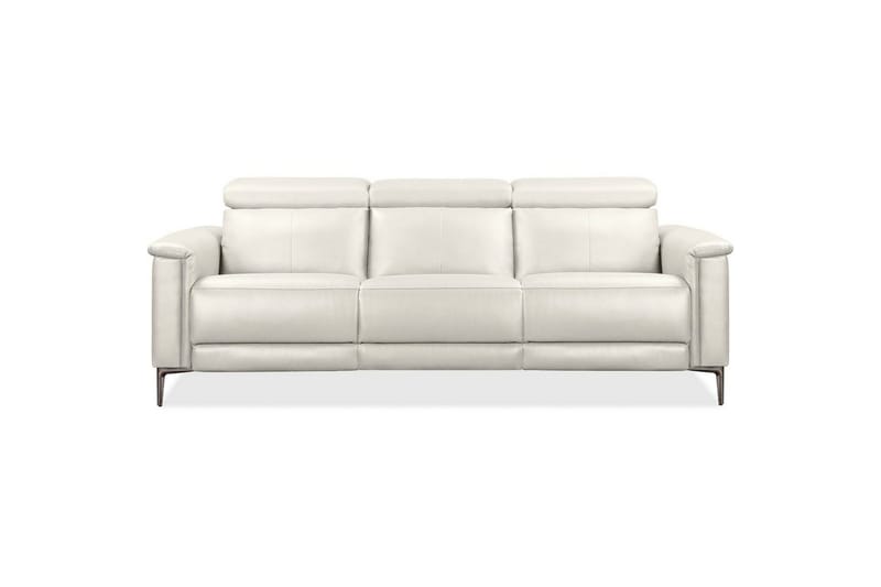 Reclinersofa uten hjørne Loft24 3-seters sofa Lund Cream White - Møbler - Sofaer - Sofa 3 seter