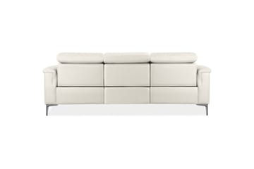 Reclinersofa uten hjørne Loft24 3-seters sofa Lund Cream White - Møbler - Sofaer - Sofa 3 seter