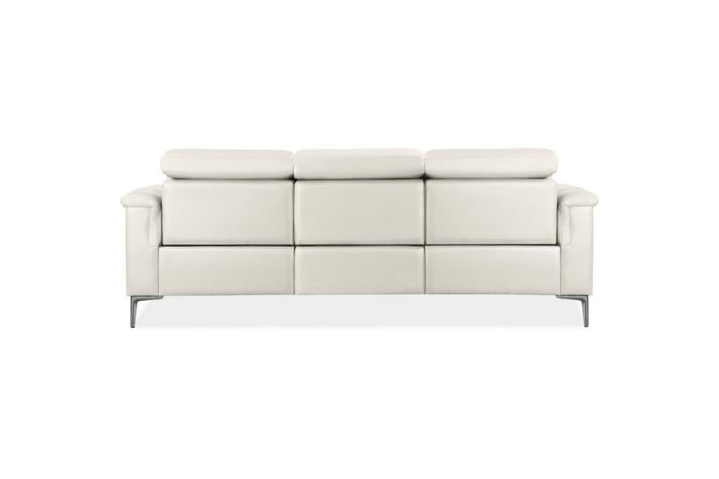 Reclinersofa uten hjørne Loft24 3-seters sofa Lund Cream White - Møbler - Sofaer - Sofa 3 seter