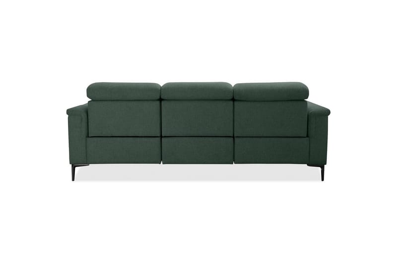 Reclinersofa uten hjørne Loft24 3-seters sofa Lund Dark Green - Møbler - Sofaer - Sofa 3 seter