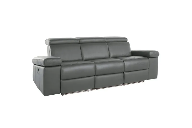 Reclinersofa uten hjørne Loft24 3-seters sofa Rayland Grå, undefined