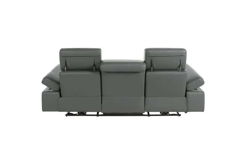 Reclinersofa uten hjørne Loft24 3-seters sofa Rayland Grå - Møbler - Sofaer - Sofa 3 seter