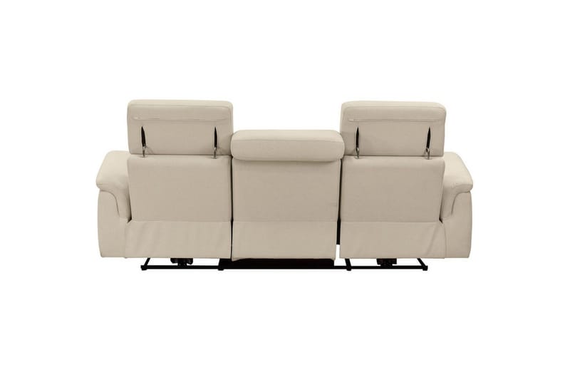 Reclinersofa uten hjørne Loft24 3-seters sofa Rayland Vit - Møbler - Sofaer - Sofa 3 seter