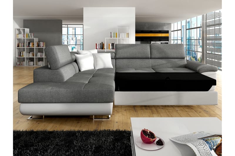 Reginia Sovesofa Med Sjeselong 3-Seter - Møbler - Sofaer - Sovesofaer