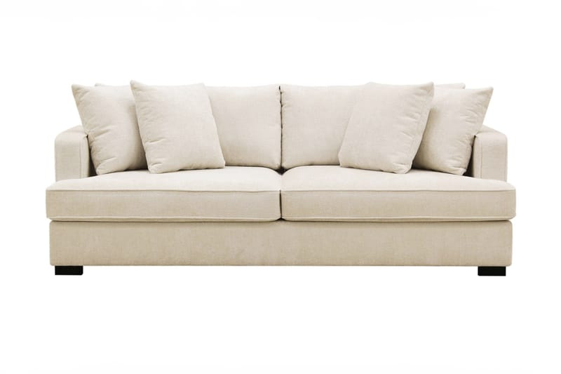 Rossita 3-seters Dyp Sofa i Chenille - Beige - Møbler - Sofaer - Sofa 3 seter