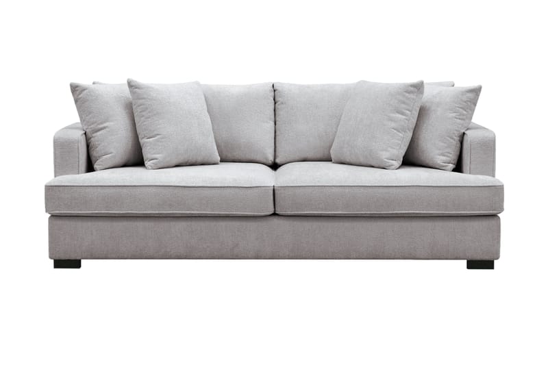 Rossita 3-seters Dyp Sofa i Chenille - Grå / Brun - Møbler - Sofaer - Sofa 3 seter