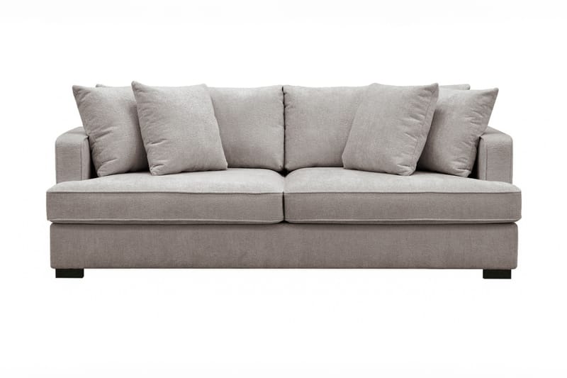 Rossita 3-seters Dyp Sofa i Chenille - Grå / Brun - Møbler - Sofaer - Sofa 3 seter