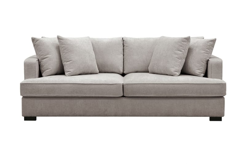 Rossita 3-seters Dyp Sofa i Chenille - Grå / Brun - Møbler - Sofaer - Sofa 3 seter
