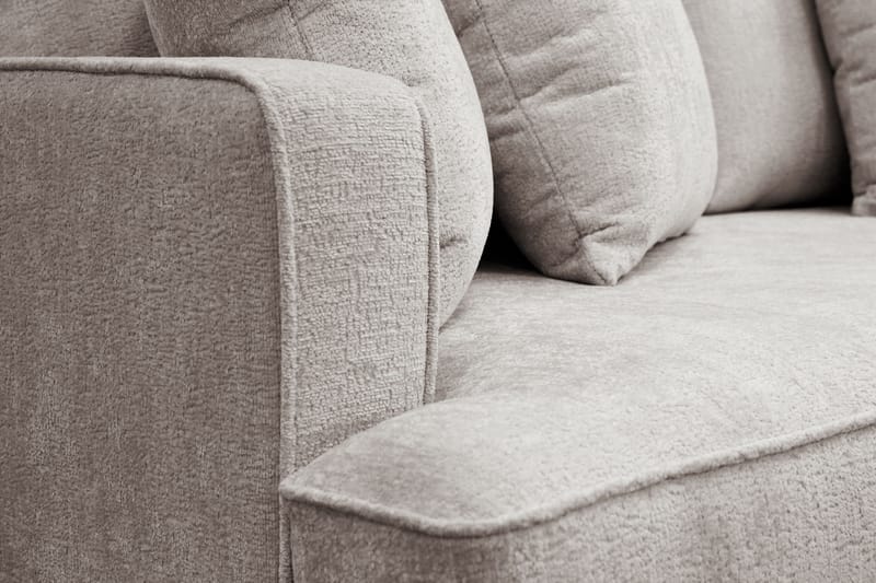 Rossita 3-seters Dyp Sofa i Chenille - Grå / Brun - Møbler - Sofaer - Sofa 3 seter