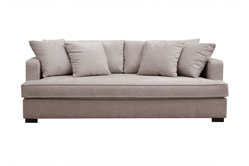 Rossita 3-seters Dyp Sofa i Chenille - Grå / Brun - Møbler - Sofaer - Sofa 3 seter