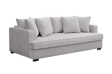 Rossita 3-seters Dyp Sofa i Chenille - Grå - Møbler - Sofaer - Sofa 3 seter