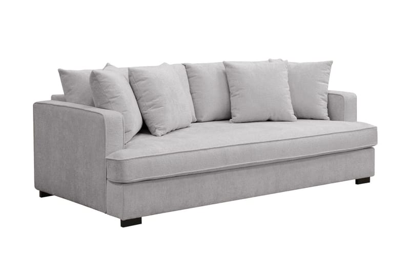 Rossita 3-seters Dyp Sofa i Chenille - Grå - Møbler - Sofaer - Sofa 3 seter