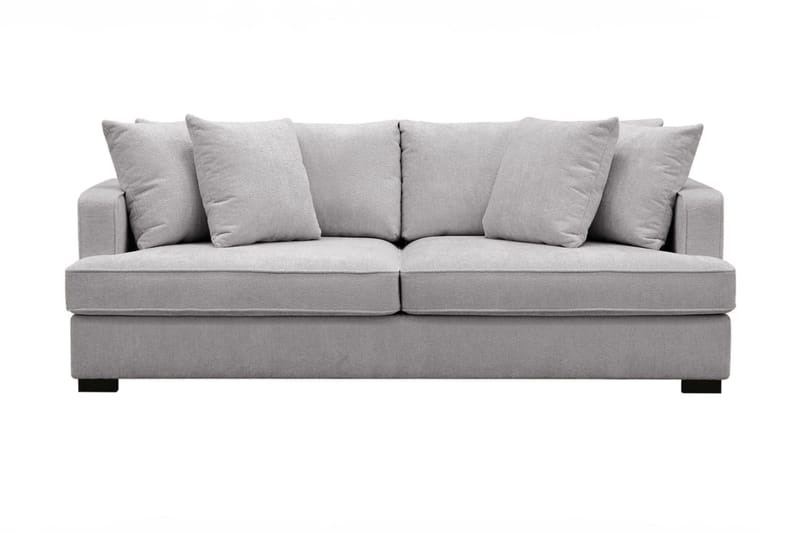 Rossita 3-seters Dyp Sofa i Chenille - Lys Grå - Møbler - Sofaer - Sofa 3 seter