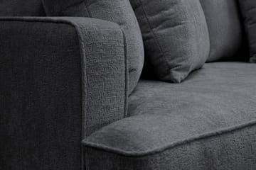 Rossita 3-seters Dyp Sofa i Chenille - Svart - Møbler - Sofaer - Sofa 3 seter