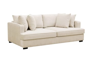 Rossita 3-seters Dyp Sofa i Chenille - Trenza 06, Beige Chenille - Møbler - Sofaer - Sofa 3 seter