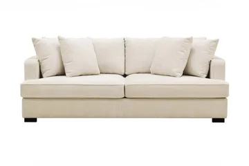 Rossita 3-seters Dyp Sofa i Chenille - Trenza 06, Beige Chenille - Møbler - Sofaer - Sofa 3 seter