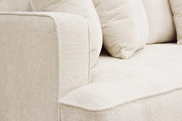 Rossita 3-seters Dyp Sofa i Chenille - Trenza 06, Beige Chenille - Møbler - Sofaer - Sofa 3 seter