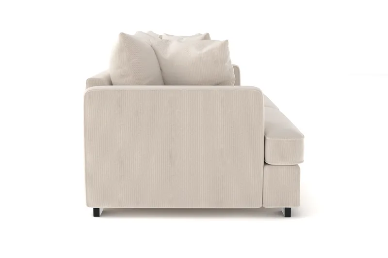 Rossita 3-seters Dyp Sofa i Kordfløyel - Beige - Møbler - Sofaer - Sofa 3 seter