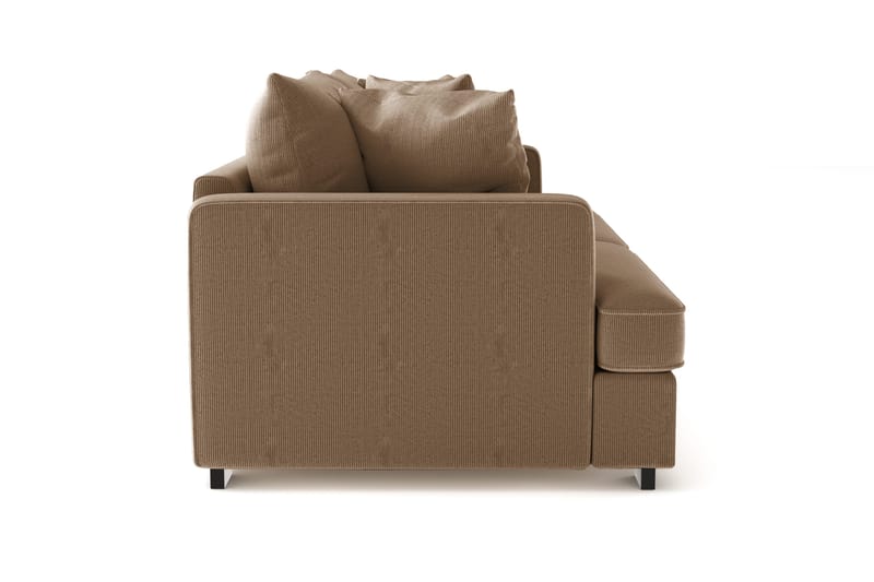 Rossita 3-seters Dyp Sofa i Kordfløyel - Brun - Møbler - Sofaer - Sofa 3 seter