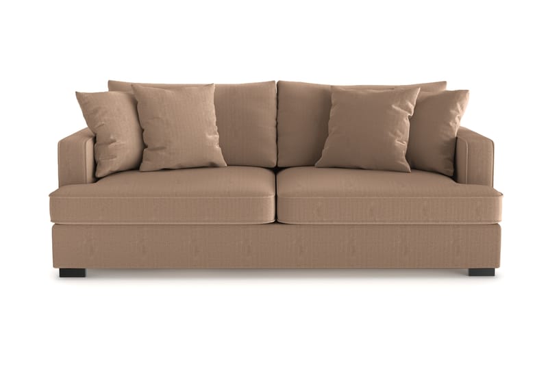 Rossita 3-seters Dyp Sofa i Kordfløyel - Brun - Møbler - Sofaer - Sofa 3 seter