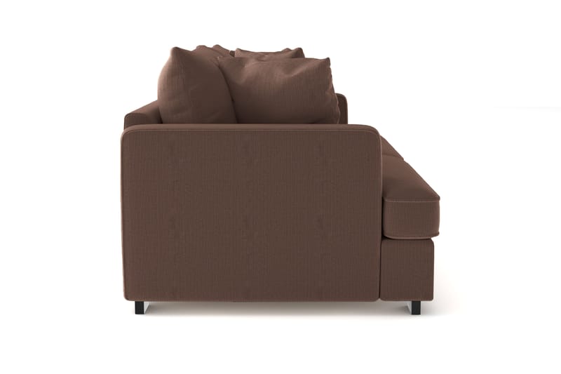 Rossita 3-seters Dyp Sofa i Kordfløyel - Brun - Møbler - Sofaer - Sofa 3 seter