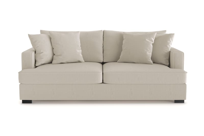 Rossita 3-seters Dyp Sofa i Kordfløyel - Greige - Møbler - Sofaer - Sofa 3 seter