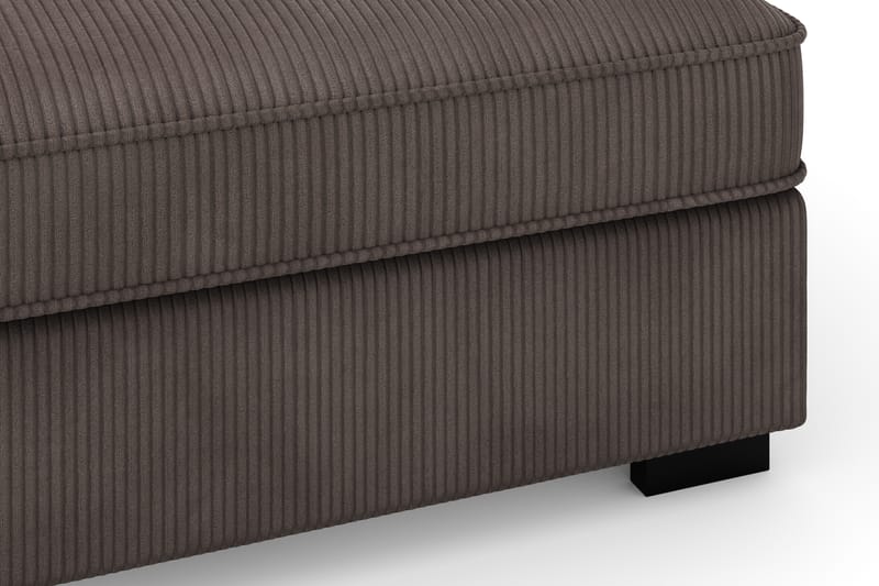 Rossita 3-seters Dyp Sofa i Kordfløyel - Mørkegrå - Møbler - Sofaer - Fløyel sofaer