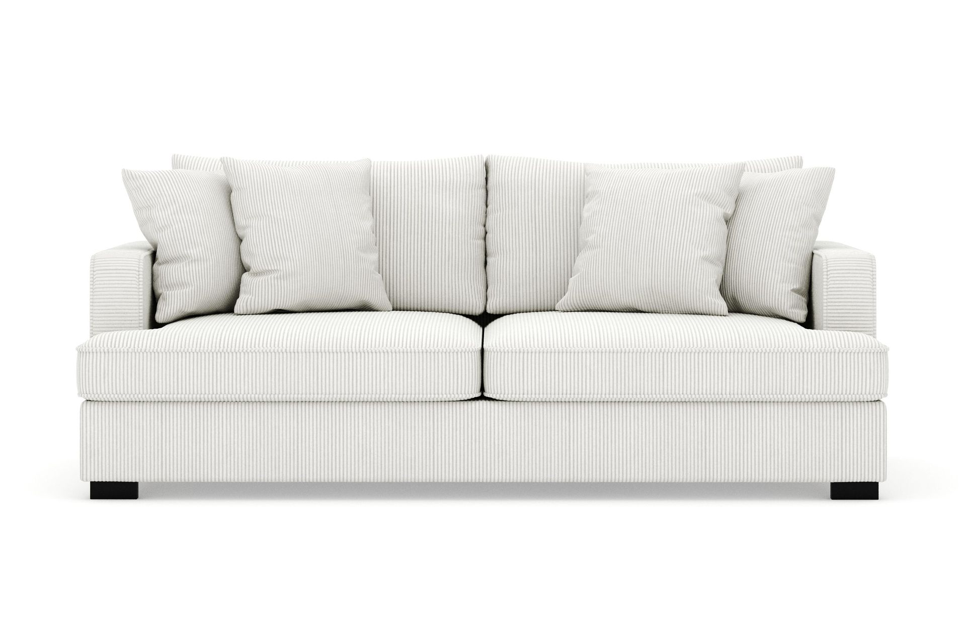Rossita 3-seters Dyp Sofa i Kordfløyel - Offwhite
