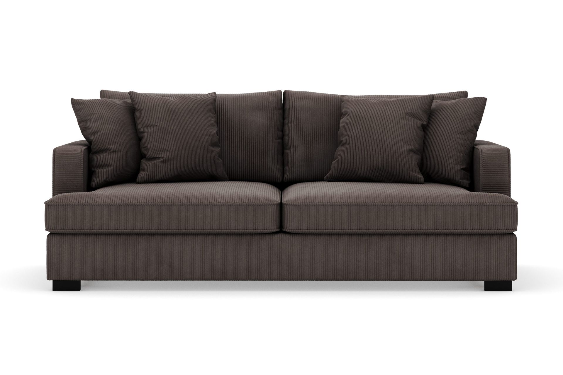 Rossita 3-seters Dyp Sofa i Kordfløyel - Taupe