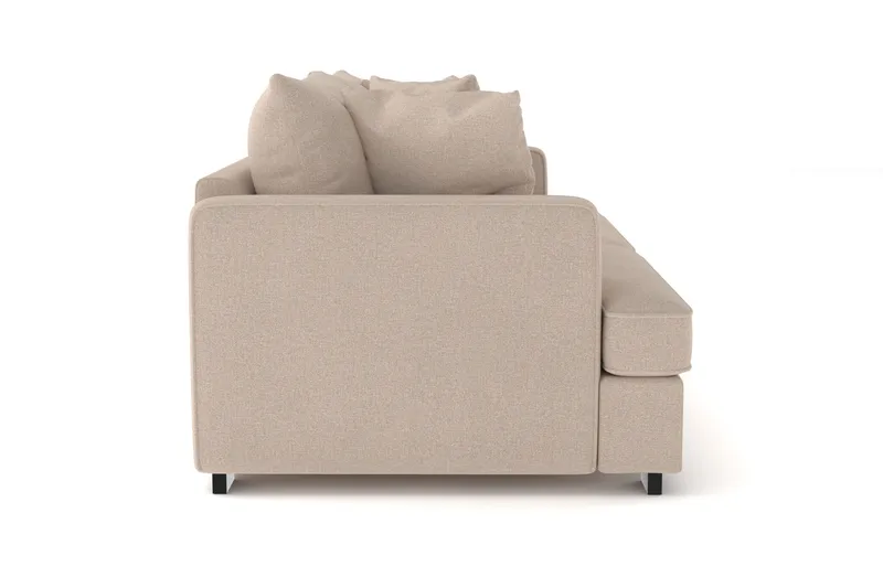 Rossita 3-seters Dyp Sofa i Stoff - Beige - Møbler - Sofaer - Sofa 3 seter