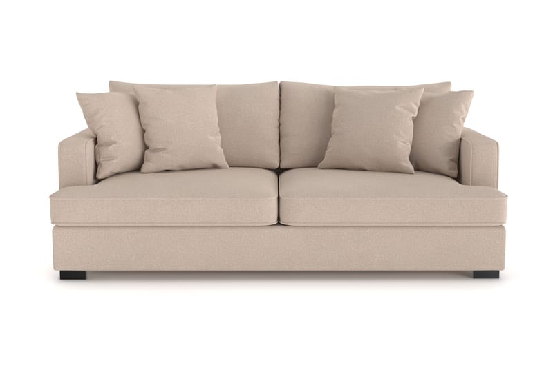 Rossita 3-seters Dyp Sofa i Stoff - Beige - Møbler - Sofaer - Sofa 3 seter