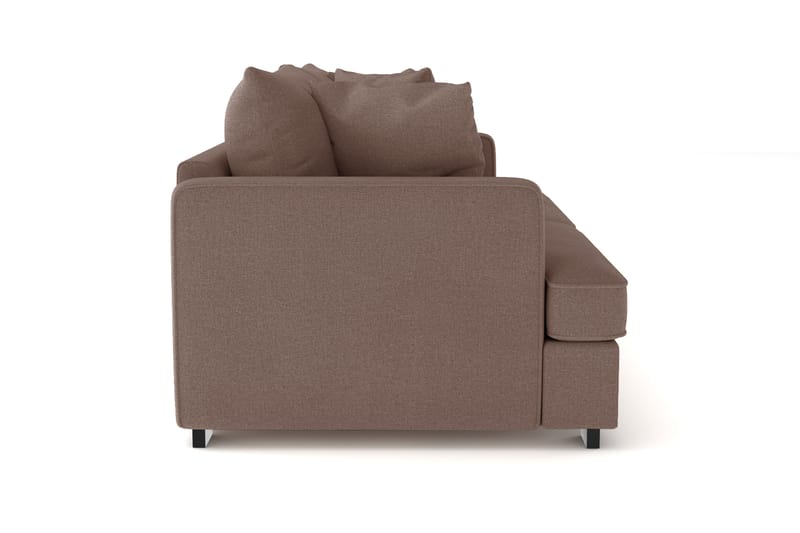 Rossita 3-seters Dyp Sofa i Stoff - Brun - Møbler - Sofaer - Sofa 3 seter