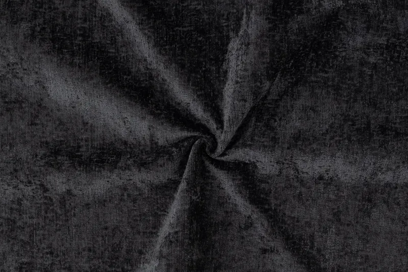 Rossita 3-seters Dyp Sofa med Hel Pute i Chenille - Svart - Møbler - Sofaer - Sofa 3 seter