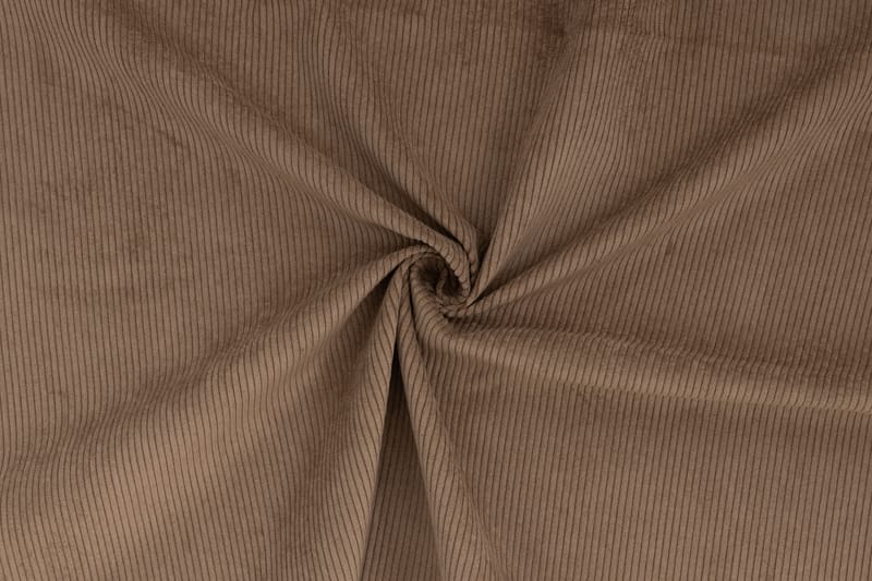 Rossita 3-seters Dyp Sofa med Hel Pute i Kordfløyel - Brun - Møbler - Sofaer - Sofa 3 seter