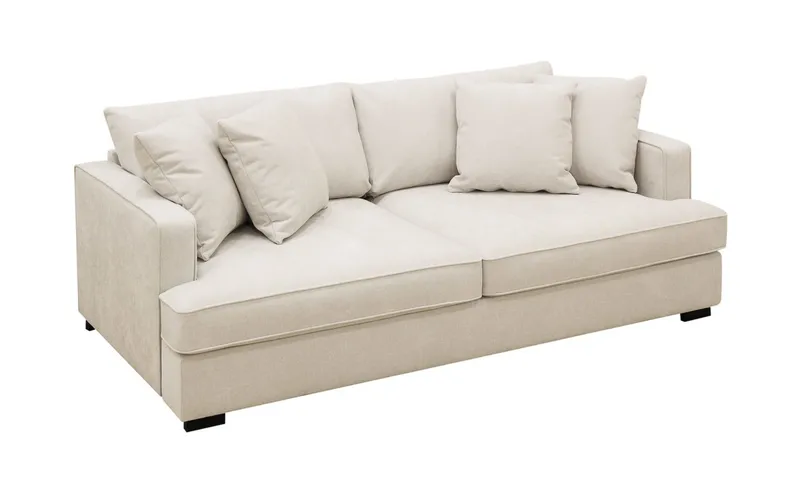 Rossita 3-seters Dyp Stoffsofa - Beige - Møbler - Sofaer - Sofa 3 seter
