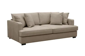Rossita 3-seters Dyp Stoffsofa - Brun - Møbler - Sofaer - Sofa 3 seter